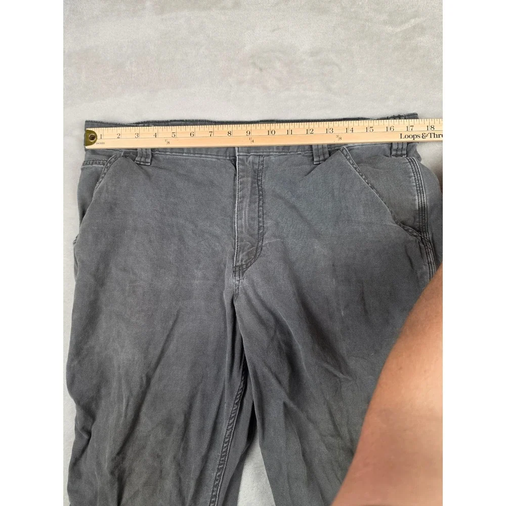 Carhartt Relaxed Canvas Work Pants Mens 36x32 Fit 35x31 Rugged Flex Carpenter